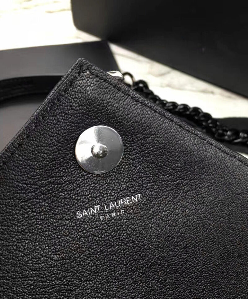 YSL Classic Medium Monogram Saint Laurent College Bag Black